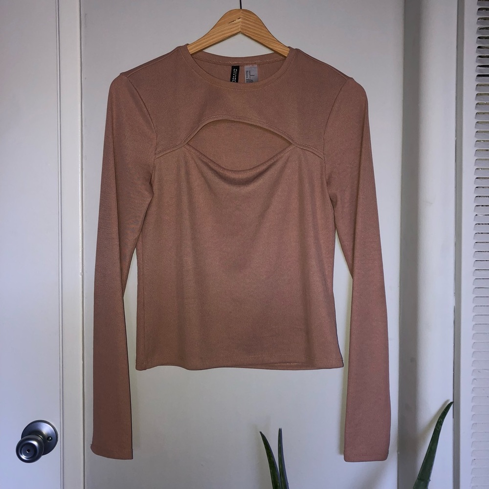 Nude Long Sleeved Top